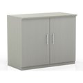 Safco Safco® Medina Series 36" Storage Cabinet with Wood Doors Textured Sea Salt MSCTSS